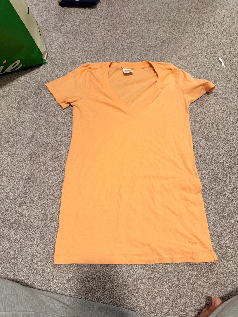 PINK Victoria's Secret Light Peach Short Sleeve Tee